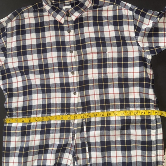 Uniqlo Plaid Flannel Drawstring Waist Dress - Picture 8 of 17